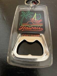 ヴィンテージ　栓抜き　ハワイ　Hawaii キーホルダー　USA やしのみ　サーフィン　アロハ　中古品