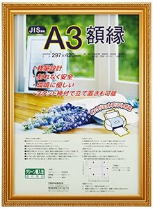 ナカバヤシ 木製軽量額縁 金ケシ A3(JIS規格) フ-KWP-40 [オフィス用品]