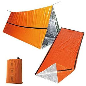 morytrade 簡易テント 寝袋 セット サバイバル エマージェンシー シート アルミ 防寒 防風 非常用 災害用