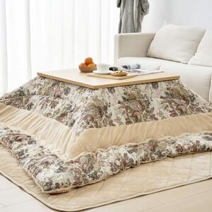 HOMFINE kotatsu futon square large size single goods 205x205cm both sides possible to use kotatsu futon reversible kotatsu for futon warm thick gobla