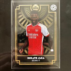 【美品】サッカー カード ブカヨ・サカ アーセナル deco Topps Panini Prizm