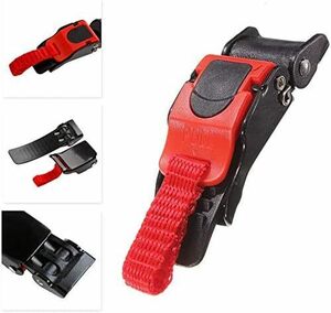 Yikko ヘルメットバックル クイックリリース バイク ヘルメットバックル ，プラスチック製オートバイのヘルメットスピードチンストラップ