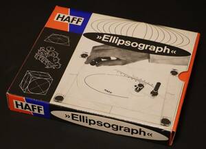 HAFF ハフ Ellipsograph エリプソグラフ 楕円コンパス(西ドイツ製) 日本総発売元：(株)スライダ 日本語説明書付