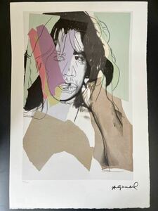 ※お急ぎください! アンディ ウォーホル Andy Warhol 「ミック ジャガー」Mick Jagger リトグラフ 模写