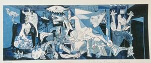 Art hand Auction ★Limited to 1 item★ Picasso Guernica Guernica Masterpiece Spain Painting Sieg Modern Art Genuine War Pencil signature of family member!!, artwork, print, lithograph, lithograph
