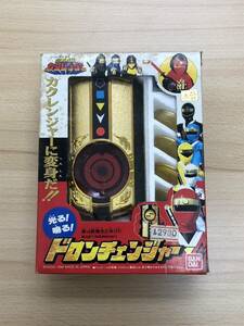 【E/H05075】※1円スタート 忍者戦隊カクレンジャー ドロンチェンジャー BANDAI おもちゃ 模型 ② 外箱に保管による傷や汚れあり