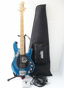 N046B20B//MUSIC MAN Sting ray Musicman stay n gray Ernie ball 4 string electric bass / KORG tuner soft case attaching 