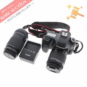 ■ キャノン デジタル一眼カメラ EOS-80D レンズ 充電器 セット まとめ売り CANON ZOOM LENS EF-S 18-55mm 1:3.5-5.6 IS STM 等の画像1