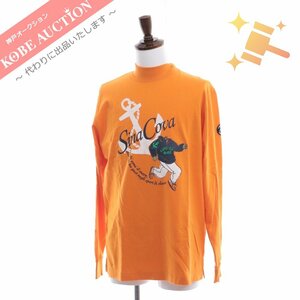 ■ シナコバ Tシャツ 長袖 プリント トップス メンズ L オレンジ 未使用