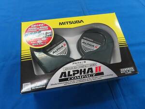 ♪MITSUBA ミツバサンコーワ アルファーⅡ コンパクト 480/400Hz DC12V 軽・小型車 ホーン 113dB HOS-04G ALPHA2 COMPACT 保安基準適合品♪