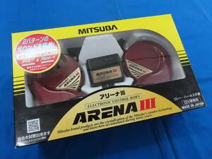 ♪♪MITSUBA ミツバサンコーワ ARENAⅢ アリーナ3 電子ホーン MBW-2E23R 480/400Hz 113dB ユーロサウンド 電子サウンド 専用ハーネス付♪♪