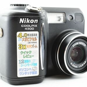 【動作好調・付属品多数】 Nikon ニコン COOLPIX 4300 コンパクトデジタルカメラ #1000の画像4