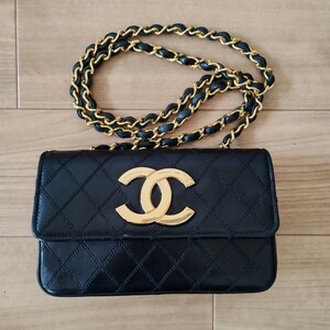 1円スタート 正規品 シャネル CHANEL チェーンショルダーバッグ マトラッセ ヴィンテージ ミニマトラッセ ビコローレ デカココ ミニマト