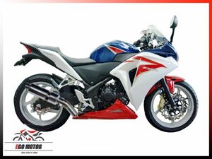 a300-31 新品 純正エキパイ対応 ステンレス製 スラッシュ サイレンサー スリップオン マフラーセット CBR250R MC41用