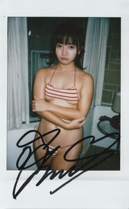 西永彩奈 桃色スクールデイズ 特典 直筆サイン入り 撮影現場チェキ9