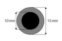 フューエルホース　Φ10　10ｍｍ×15ｍｍ×1ｍ　ガソリンホース バイクパーツセンター_画像2