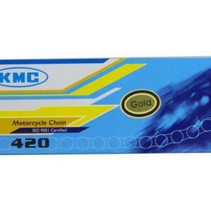 KMC ゴールドチェーン NS-1 TS50 KX80 420-130L リンク数:130 ノンシール・クリップ式 バイクパーツセンターの画像1