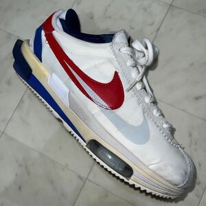 NIKE ナイキ × Sacai サカイ【ZOOM CORTEZ SP DQ0581-100】ズームコルテッツ 26.5cmホワイト