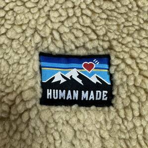 HUMAN MADE ヒューマンメイド【FLEECE VEST DUCK】ダック刺繍 フリース ベストLサイズベージュの画像5