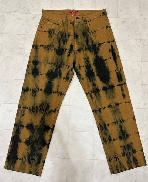 【新品】Supreme シュプリーム【Regular Jean Dyed Rust】2022年秋冬 22AW レギュラージーン デニムパンツ32inchブラウン