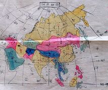 f24030726〇写本地図 彩色亜細亜州全図 明治時代〇和本古書古文書_画像2