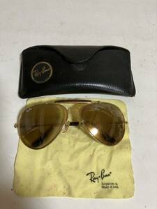 Ray-Ban / レイバン　B&L　サングラス　ビンテージ　ヴィンテージ Vintage ケースあり　コレクター　保管品　GOLD 