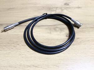 BNC - RCA 変換ケーブル 1.4m 1本　同軸ケーブル ３C-2V BNCオス　RCAオス　中古品