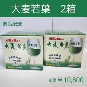 明治製薬　青汁　大麦若葉　　45包×2箱　オリゴ糖　健康維持食品