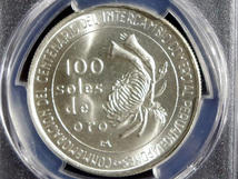 ペルー100ソル記念銀貨 MS67(PCGS最高鑑定!) 日本ペルー通商100年記念銀貨 1973 (昭和48年)_画像5