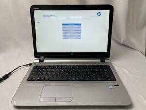 HP ProBook 450 G3［Intel Core i3-6100U @ 2.30GHz/メモリ4GB/HDD500GB/DVD/15.6型］4LE57PA#ABJ ノートパソコン【ジャンク】670