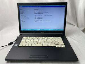 富士通 LIFEBOOK A576/P［Intel Core i3-6100U @ 2.30GHz/メモリ8GB/15.6型］FMVA1600H ノートパソコン【ジャンク】713