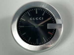 GUCCI グッチ 210 テーブルクロック 置き時計 Gラウンド (5) 【現状品】