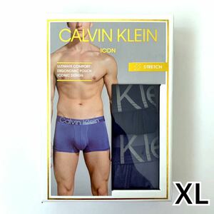 Calvin Klein ボクサーパンツ ICON XLサイズ 3枚セット ブラック ダークブルー ライトブルー 送料無料 最短発送 カルバンクライン