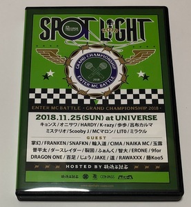 SPOTLIGHT 2018 DVD スポットライト ★即決★ 呂布カルマ 輪入道 歩歩 ダースレイダー 晋平太 他 フリースタイルMCバトル