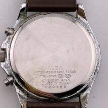 ALBA 腕時計 クォーツ CHRONOGRAPH 7T92-0CV0 10BAR ファッション　【S80885-521】_画像3