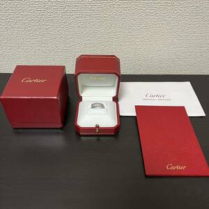 美品　Cartier カルティエ デスティネ フルエタニティリング N4127348 Pt950 1.57ct 48 8号