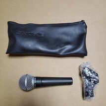 マイク　Shure　SM58－LCE　ボーカル用ダイナミックマイクロフォン　動作確認済み　極上美品　①_画像1