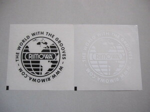 RIMOWA Rimowa sticker seal white black set 2 pieces set unused goods not for sale 