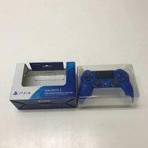 A289★SONY Ps4ワイヤレスコントローラー DUALSHOCK CUH-ZCT2J WAVE BLUE【動作品】_画像2