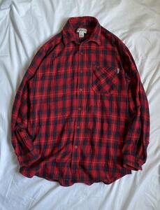 カーハート CARHARTT 00s US規格 ネルシャツ 長袖 ワークシャツ サイズL（XL相当）チェック US古着 赤/レッド コットン 大きめサイズ