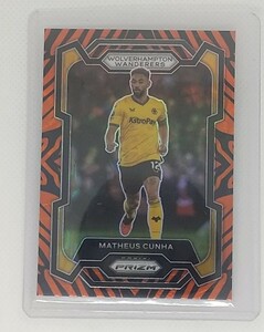 マテウス・クーニャ ★2023-24 Panini Prizm Premier League Soccer Choice ★ tiger Stripe MATHEUS CUNHA ウルヴス