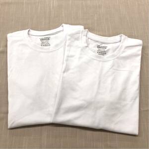 【新品訳あり】THRLEGBIRO Tシャツ 2枚組 メンズ Sサイズ ホワイト 白 無地 半袖 丸首 シャツ トップス 白T 白Tシャツ カットソー