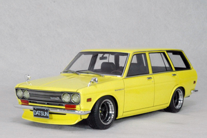 ● 1/18 ダットサン 〓 ブルーバード 510 ワゴン / イエロー 〓 DATSUN NISSAN