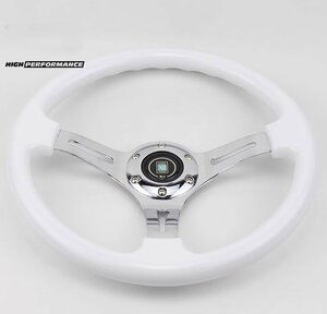  new goods NARDI car steering wheel white steering gear sport steering wheel drift 350mm(14 -inch ) height 4.5cm FXP6