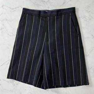 Красота Iena Jena Made in Japan Stripe Linting Button Butte Later Chants Navy Black White 36