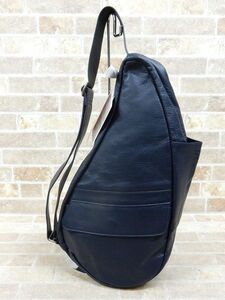 未使用品! Healthy Back Bag / ヘルシーバックバッグ オールレザー ボディバッグ/ショルダーバッグ 5303-NV 定価33,000円 【6828y1】