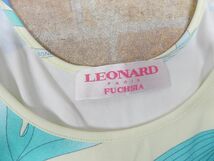 良品!! LEONARD PARIS FUCHSIA/レオナール ノースリーブ トップス サイズ38 【6604y1】_画像4