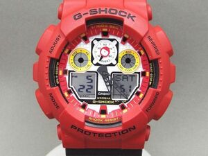 CASIO/カシオ G-SHOCK 達磨モチーフ クォーツ デジアナ腕時計 GA-100DA 【W173y1】