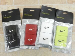 未開封品! NIKE/ナイキ ロゴ リストバンド 4点セット 【6832y1】