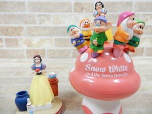 Disney/ディズニー Snow White/白雪姫 置物 / 白雪姫と7人の小人 カラーペンセット/訳あり品 【6459y1】